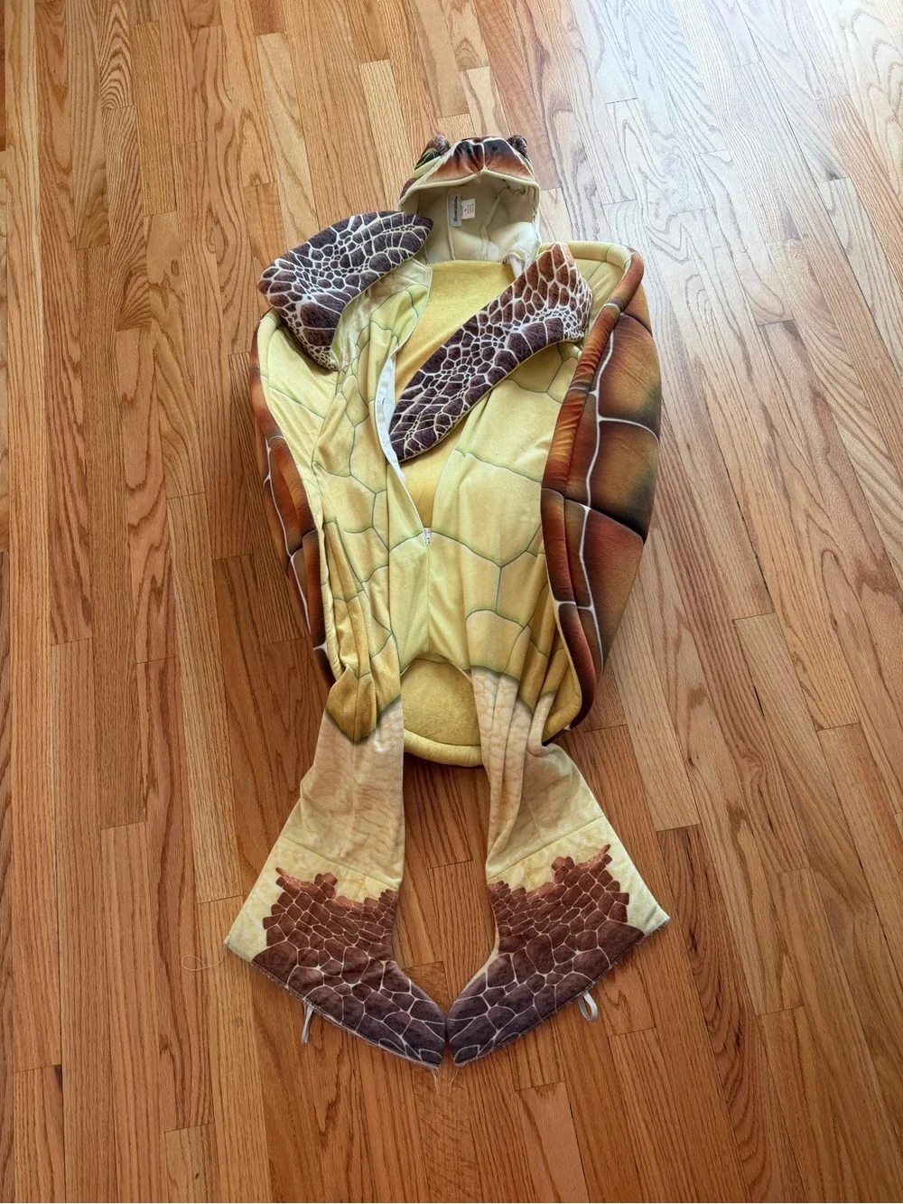 Kids Yellow Turtle Costume with Shell